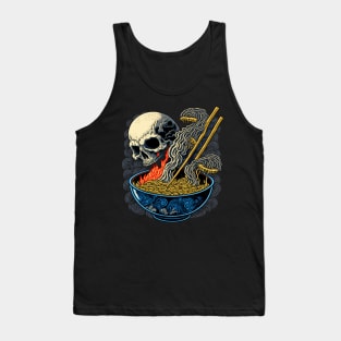 Creepy Great Ramen Bowl Japanese Noodles Tank Top